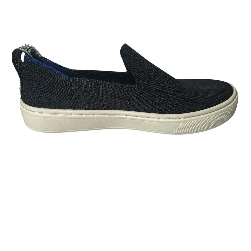 Rothy's Kids Sneaker Black Girls US 13 EU 31 Knit Fabric Slip On Play Shoes